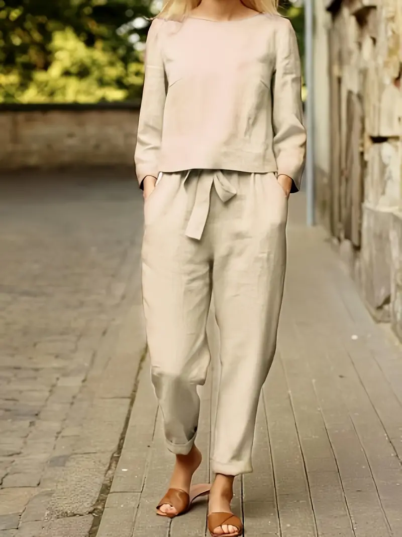 Casual Pantsuits Two Piece Set - Image 4