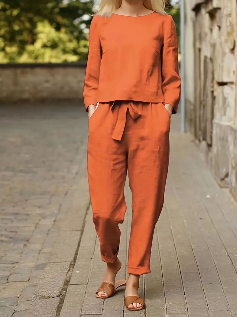 Casual Pantsuits Two Piece Set - Image 5