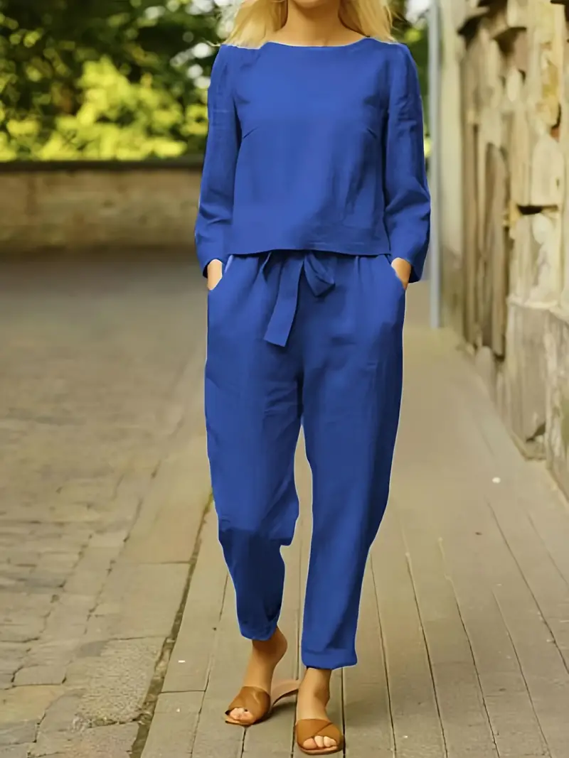 Casual Pantsuits Two Piece Set - Image 6