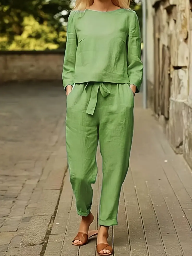 Casual Pantsuits Two Piece Set - Image 7