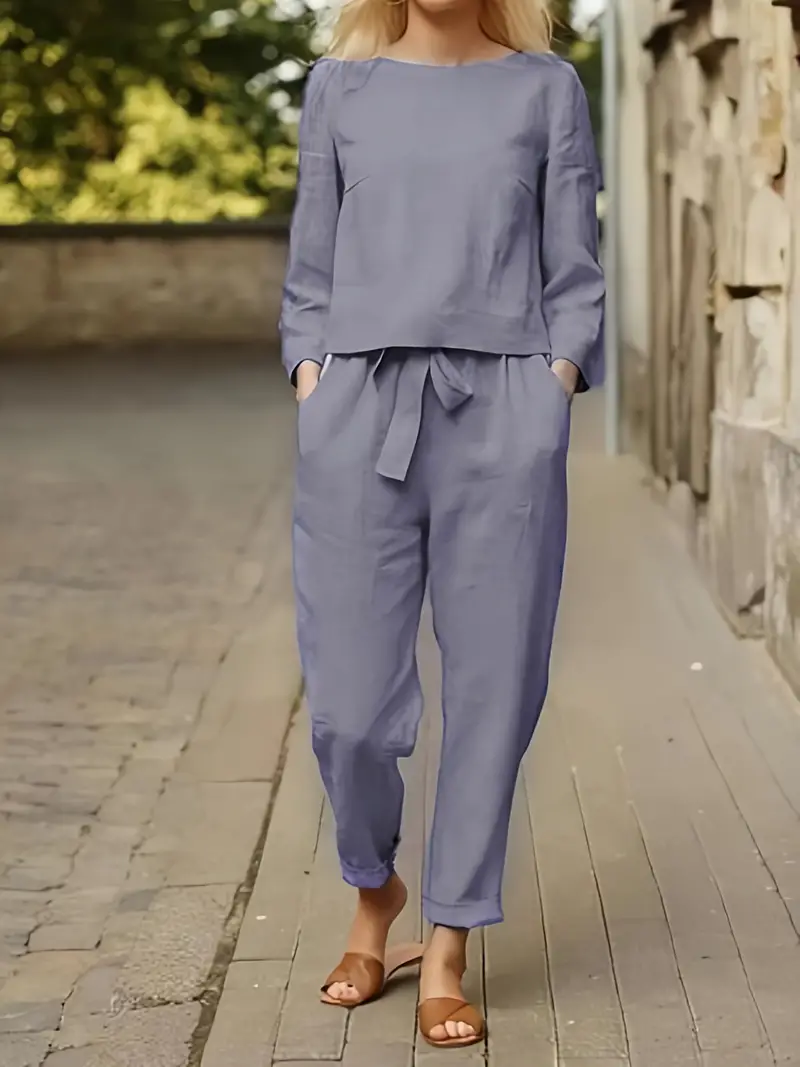 Casual Pantsuits Two Piece Set - Image 8
