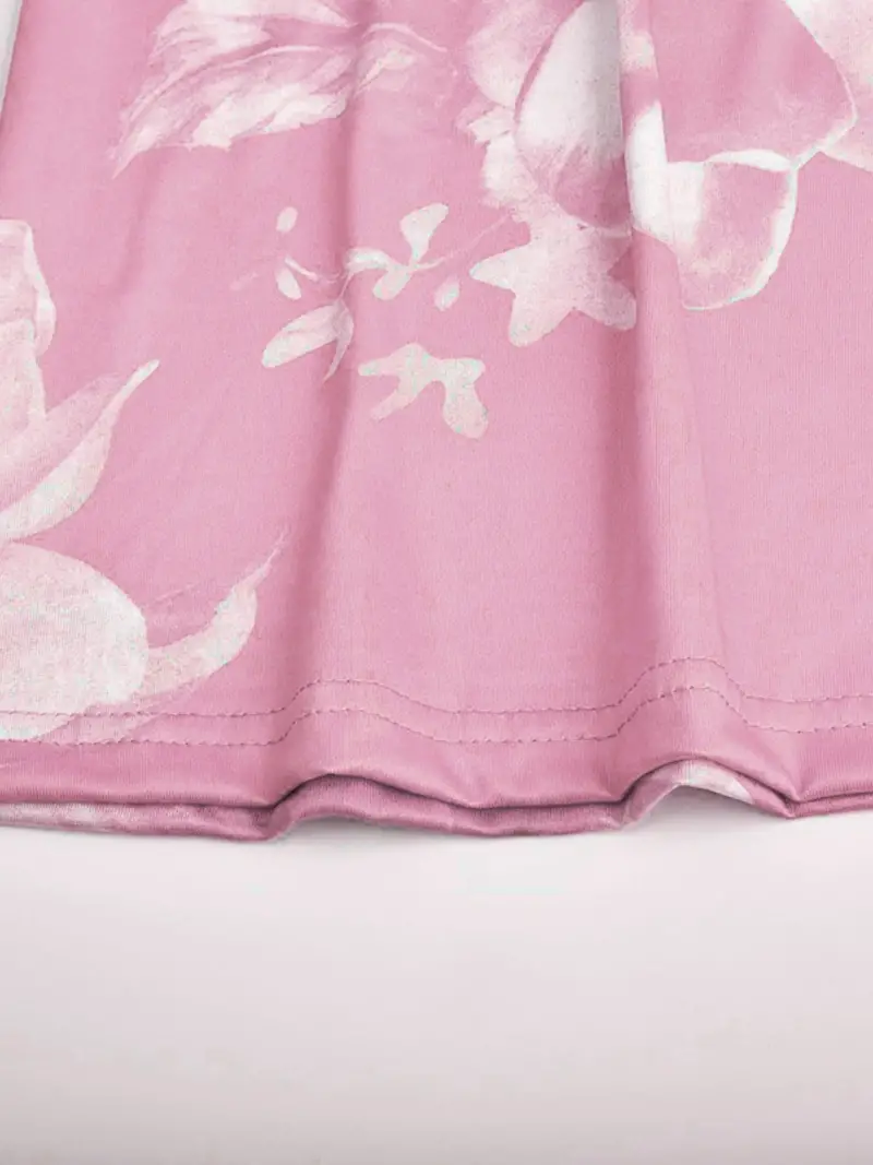 Floral Print Casual Crew Neck Ankle Cami Spaghetti Dress - Image 5