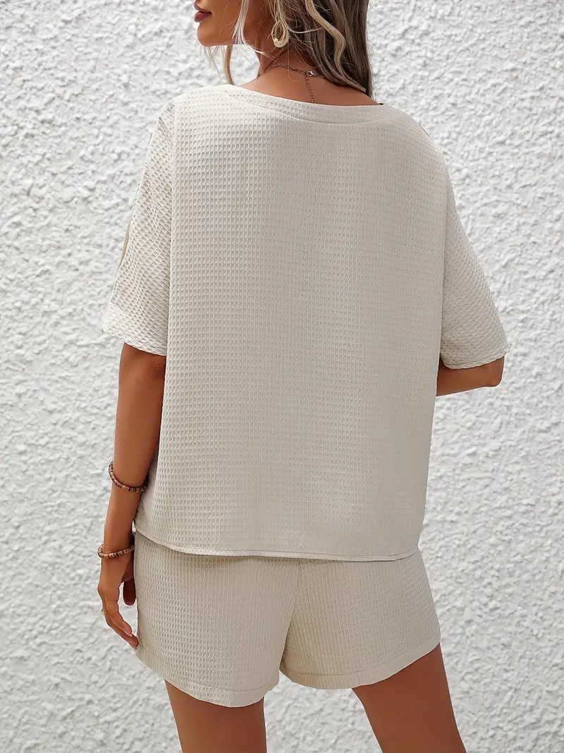 Solid Waffle Two-piece Set - Image 2