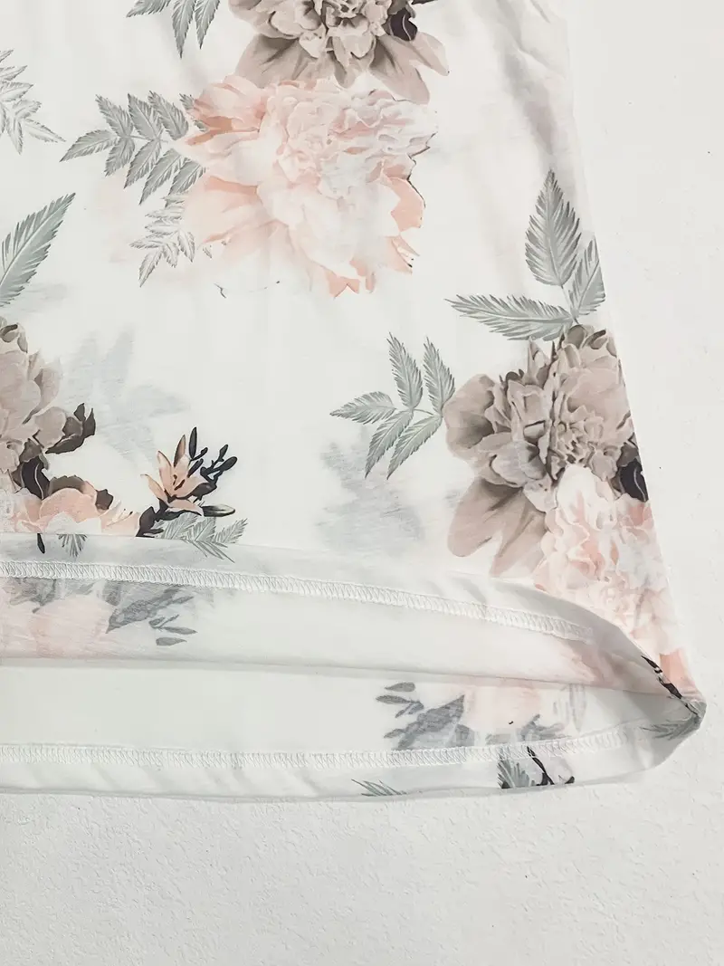 V Neck Print Sleeveless Loose Summer Tank Top - Image 5